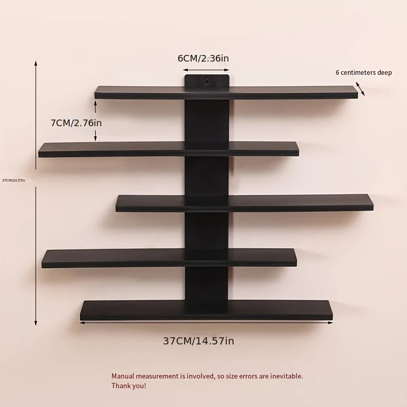 4-Piece Set of Floating Wall Racks