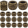 100pcs Antique Large Bronze Spacer Beads
