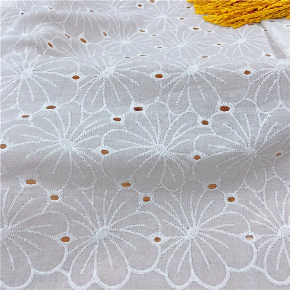 Embroidery Lace Cotton Fabric