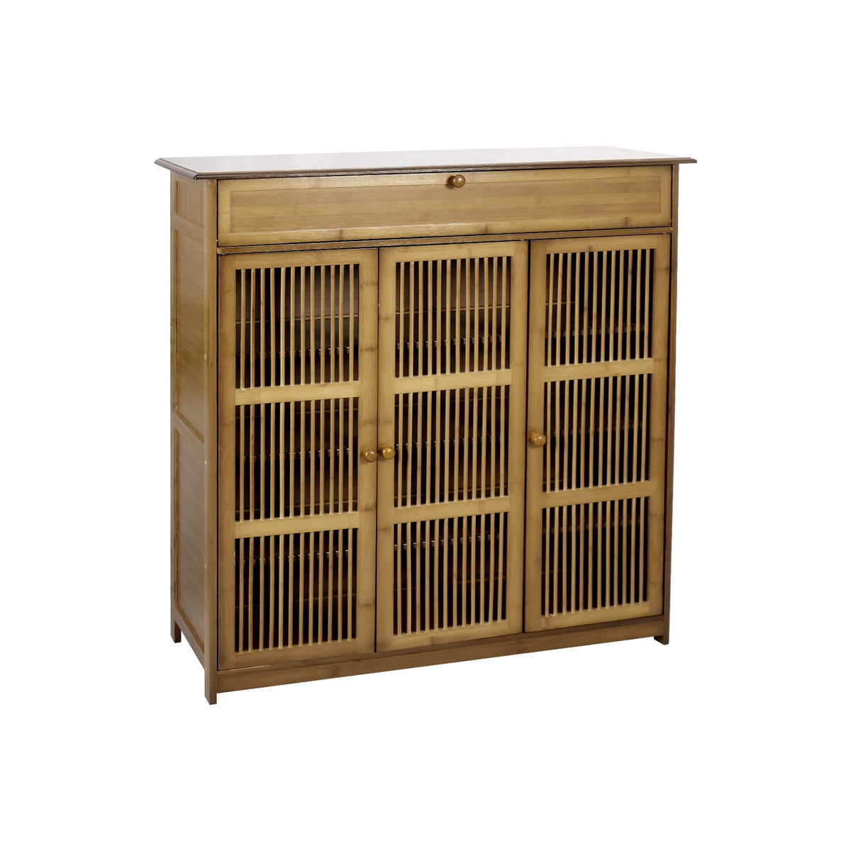 4 Tier Bamboo Shoe Storage Cabinet