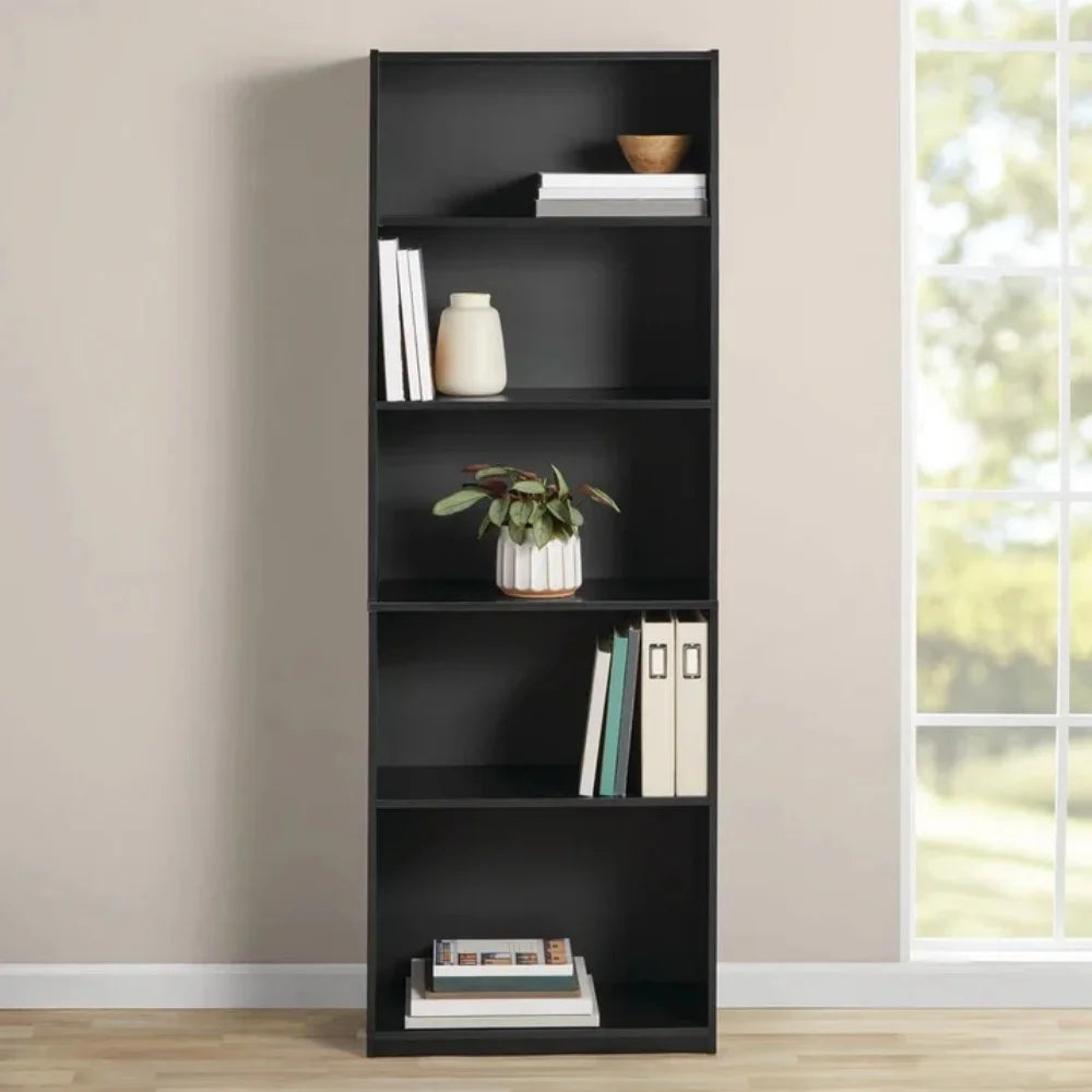 5-Tier Adjustable Shelf Bookcase