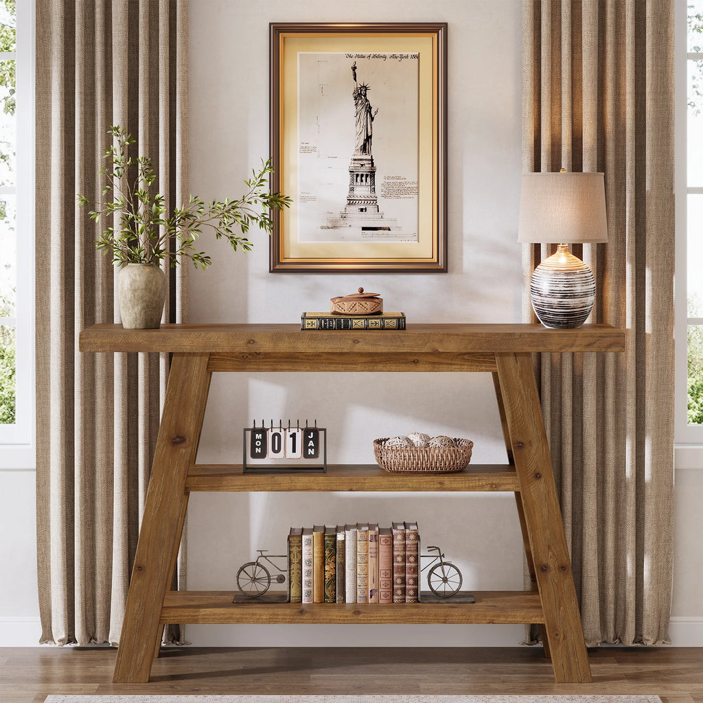 Wood Console Table