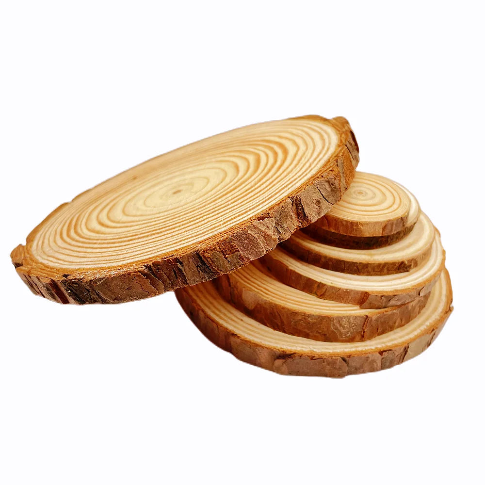 Natural Pine Round Wood Slices