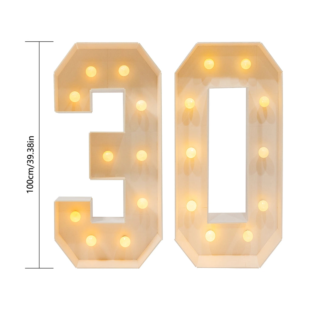 Giant number Led Light