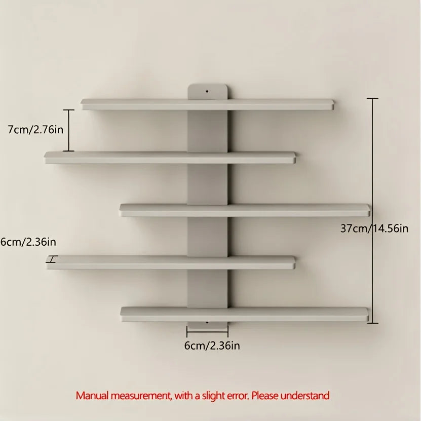 4-Piece Set of Floating Wall Racks