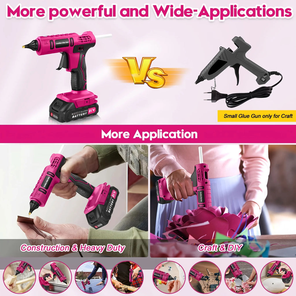 Cordless Hot Glue Gun Kit
