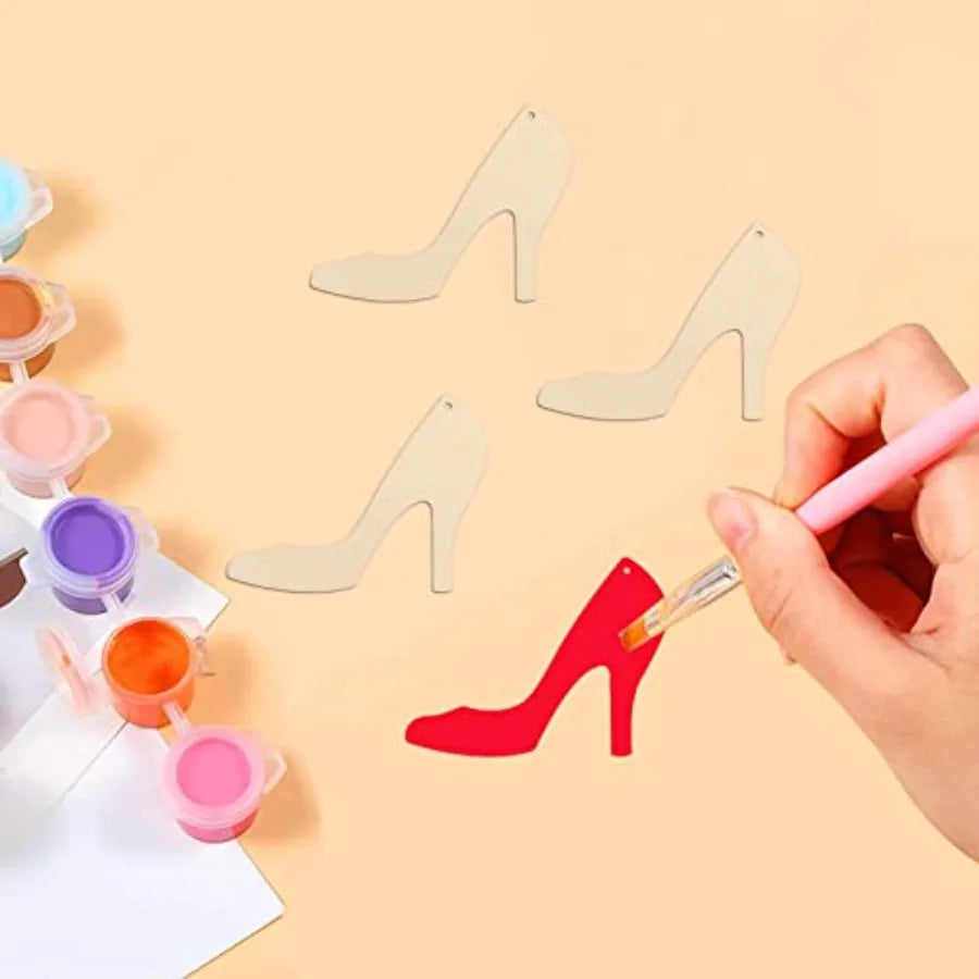 High Heels Shaped Wood Cutouts