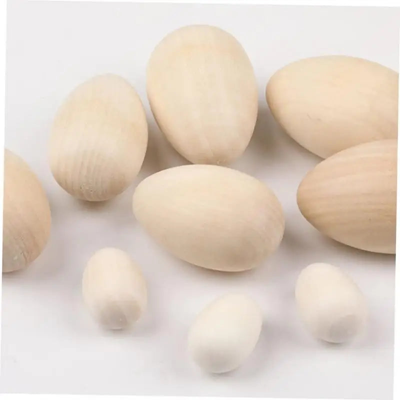 Unpainted Wooden Eggs