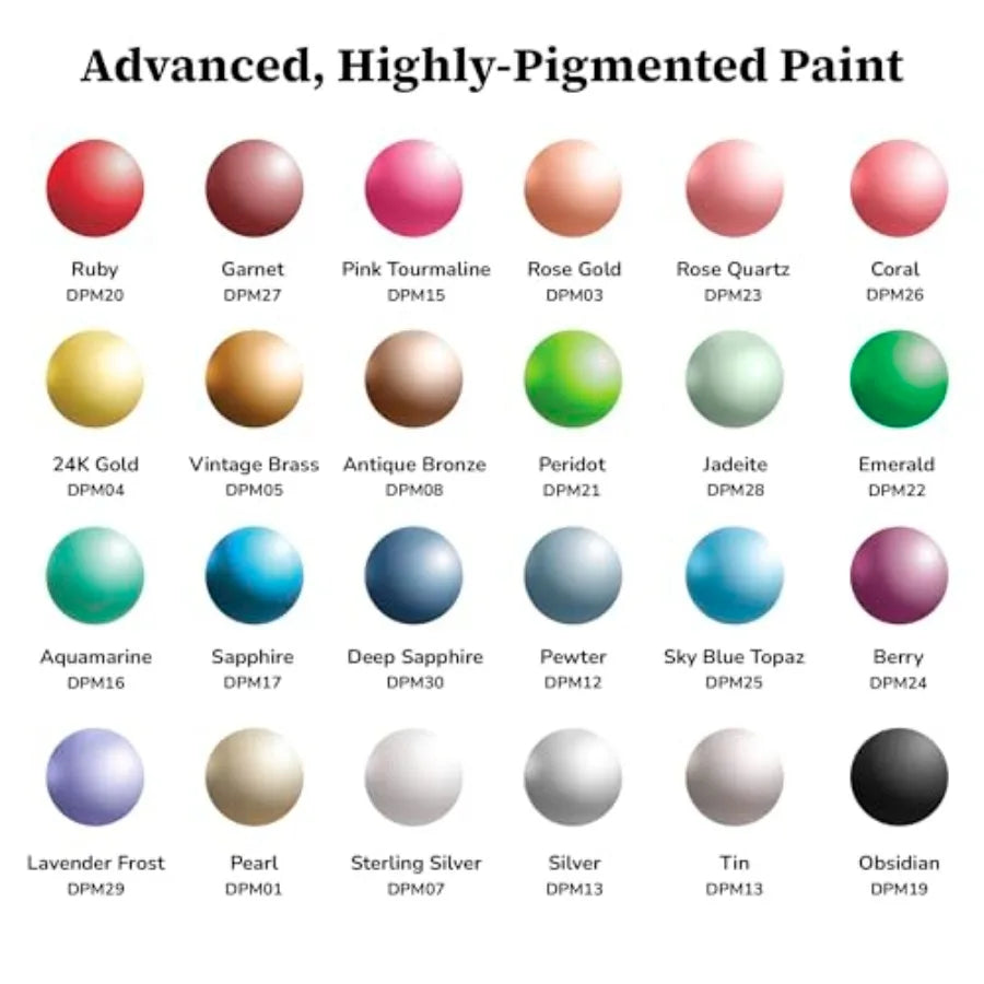Metallic Acrylic Paint Set