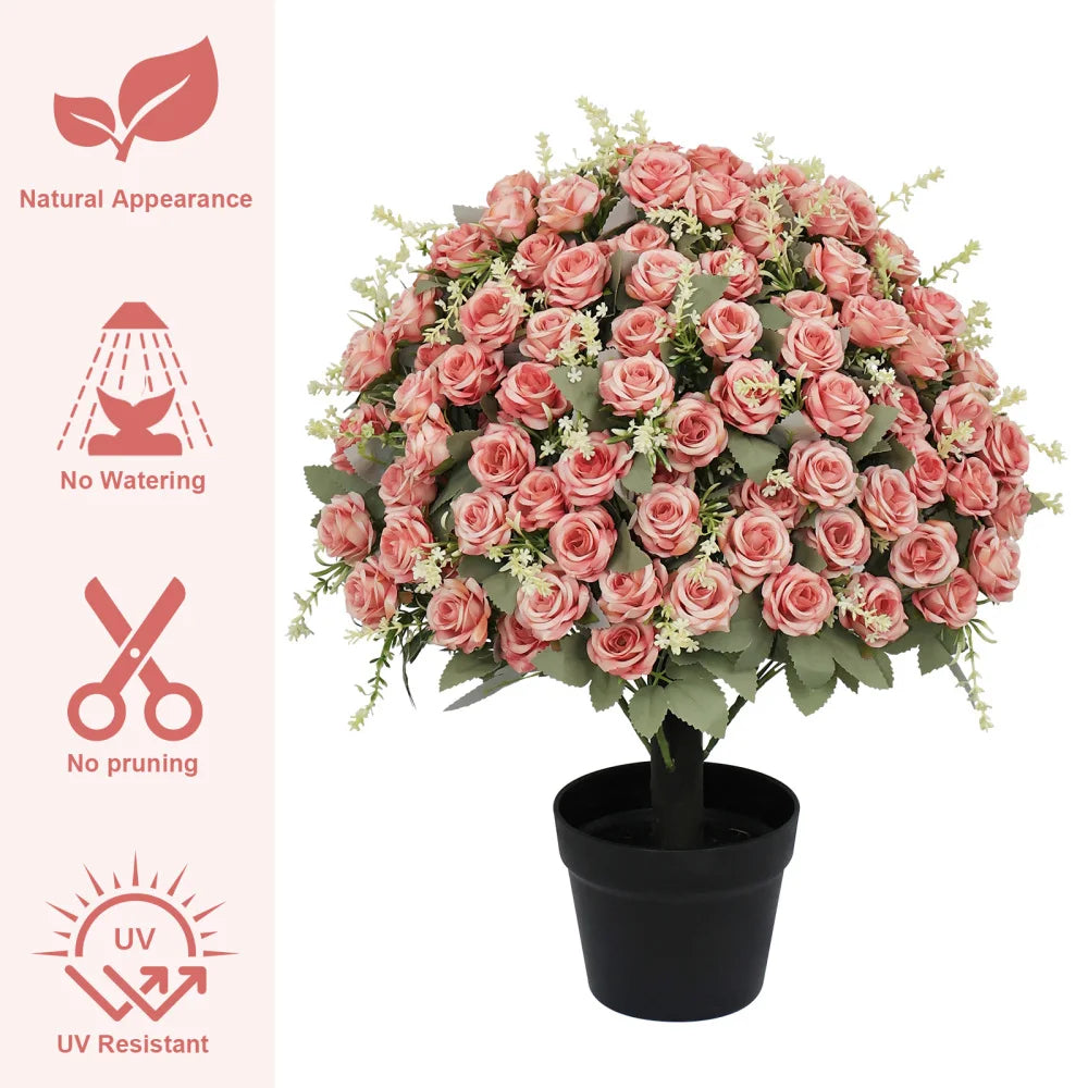 24-Inch  Artificial Rose Decoration