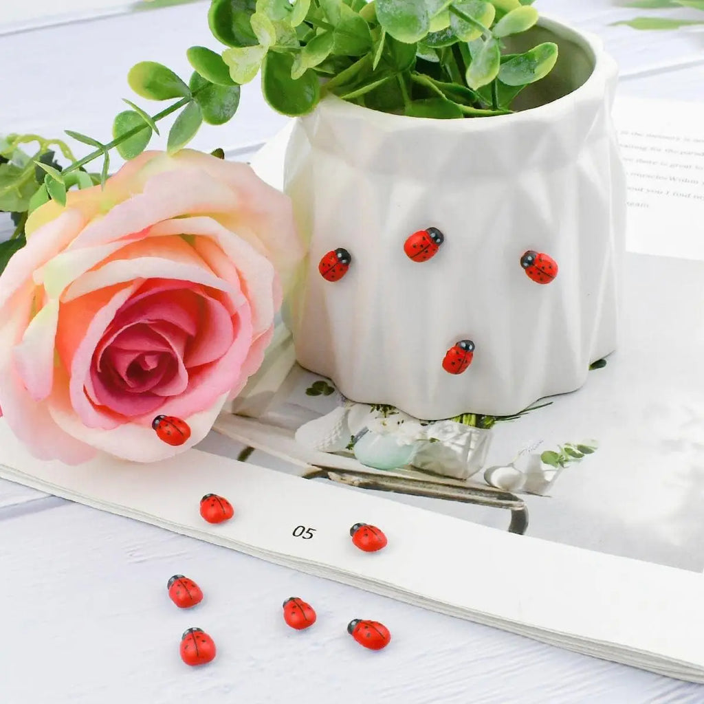 Tiny Wooden Ladybugs
