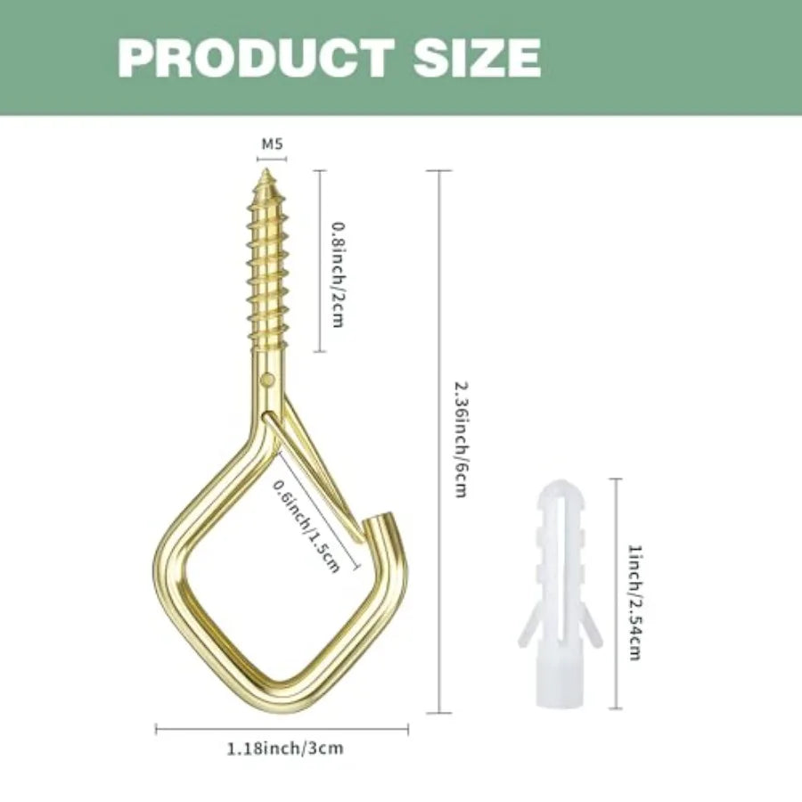 Outdoor Hooks for String Lights, Hanging Baskets