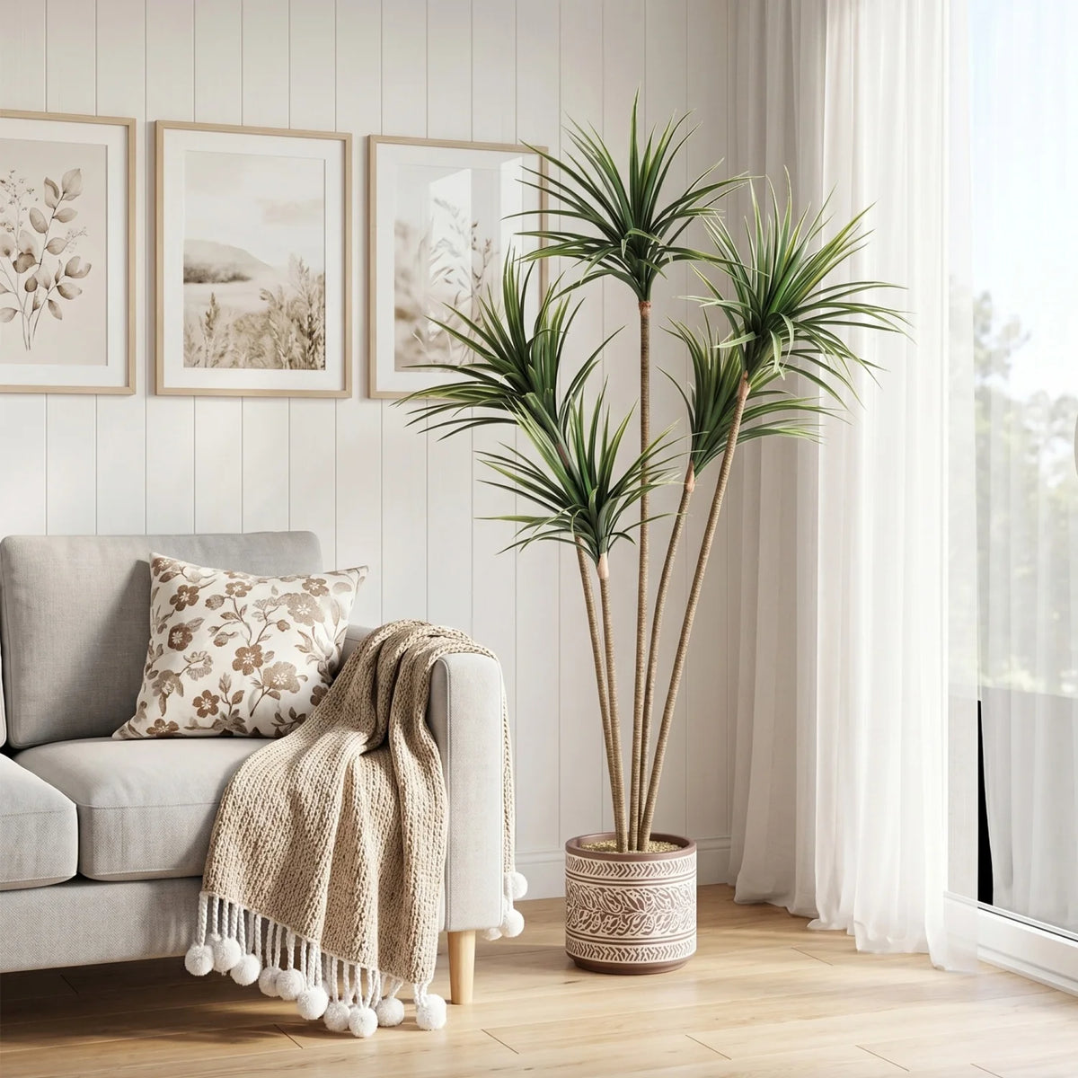 Artificial Dracaena Marginata Tree