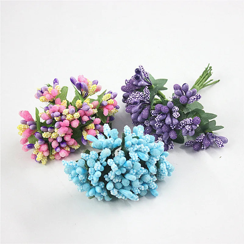 Artificial Small Berries on Wire Stems