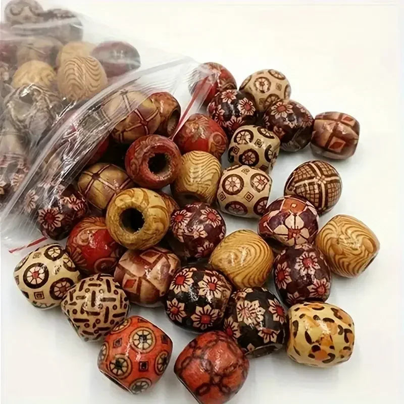 Wood Beads For Hair