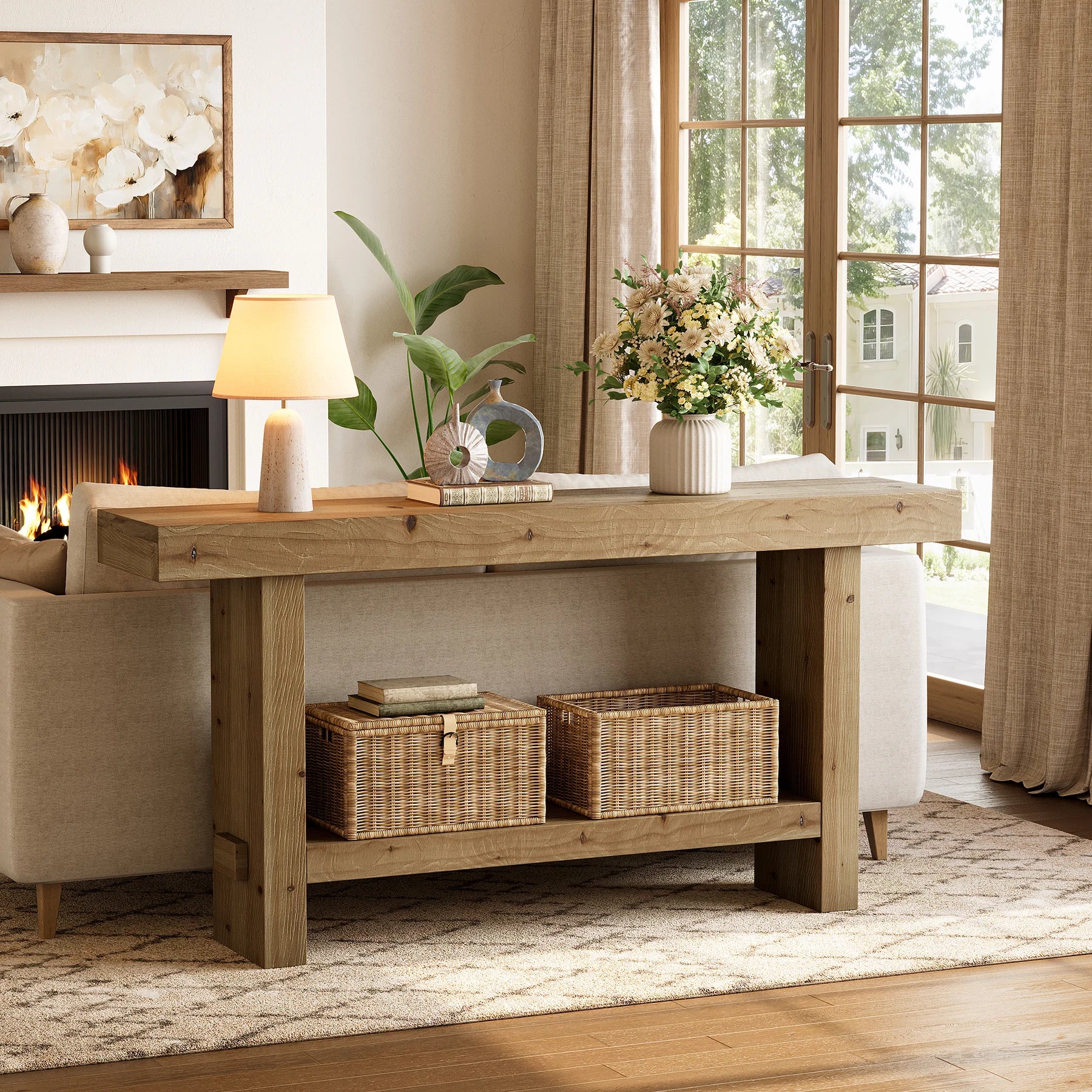 Solid Wood Console Table
