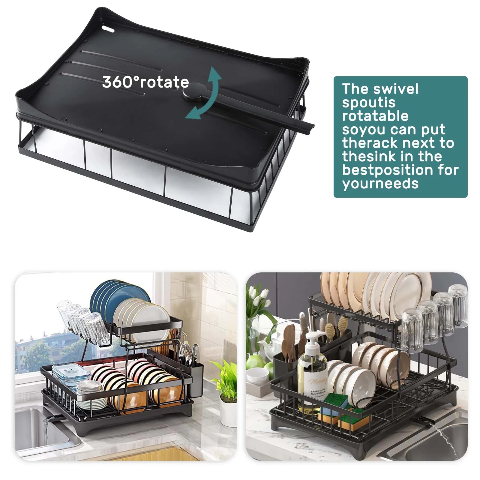 Dish drying rack