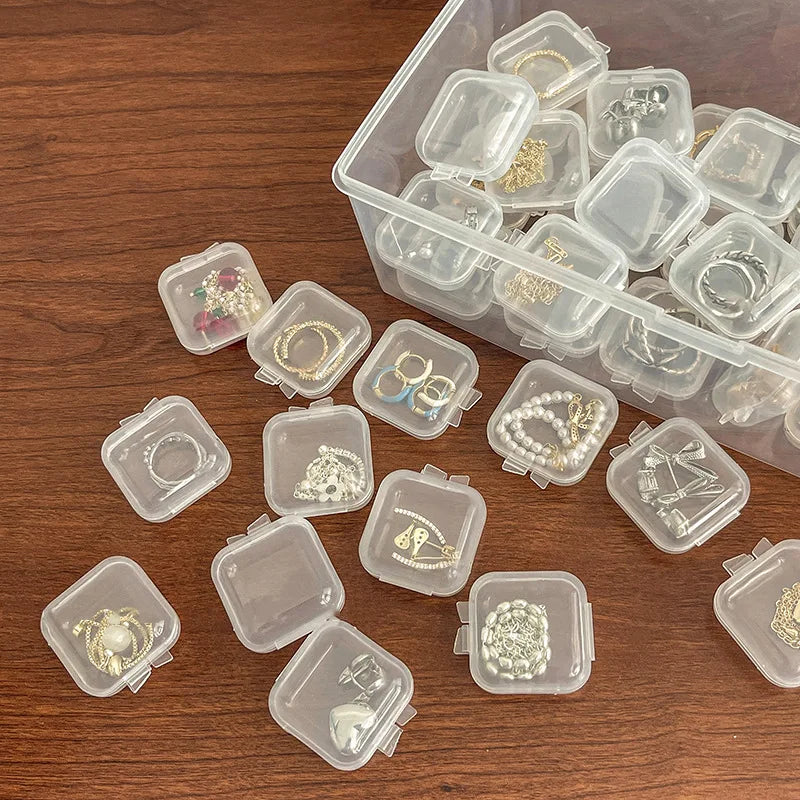 Mini Clear Plastic Storage Box Set
