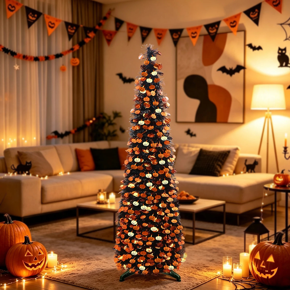 5Ft Halloween Pop Up Artificial Tree