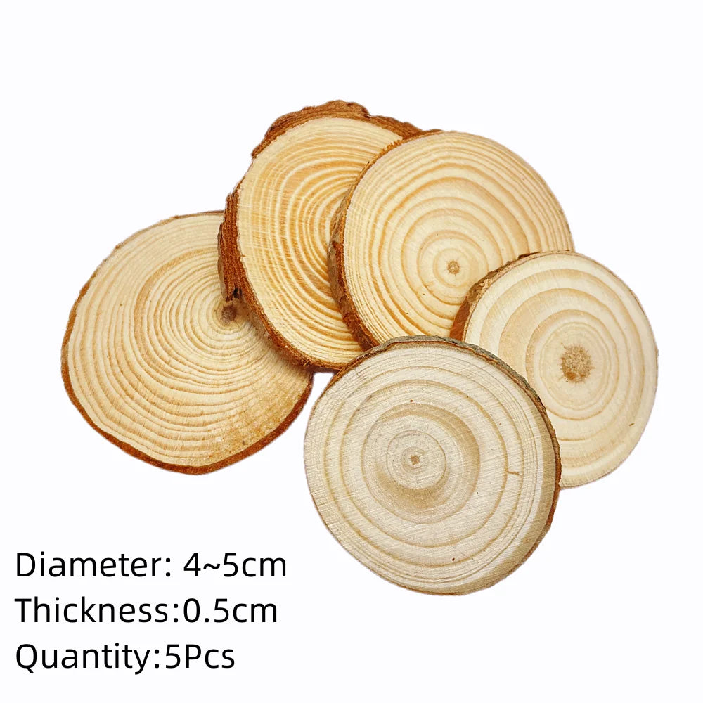 Natural Pine Round Wood Slices