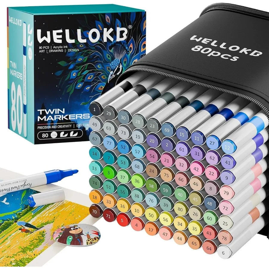 Dual Tip Acrylic Paint Markers