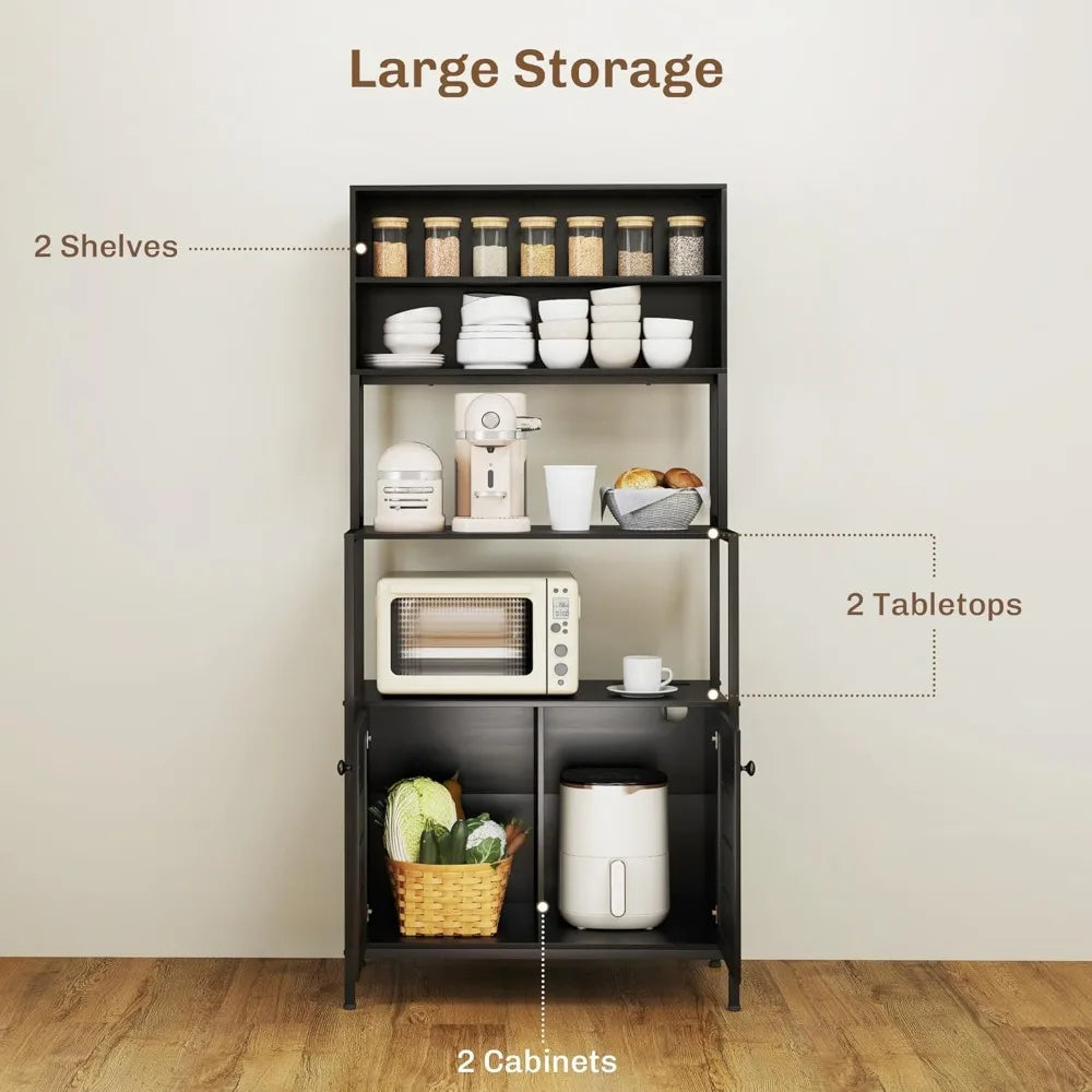 Kitchen Bakers Rack with Power Outlet