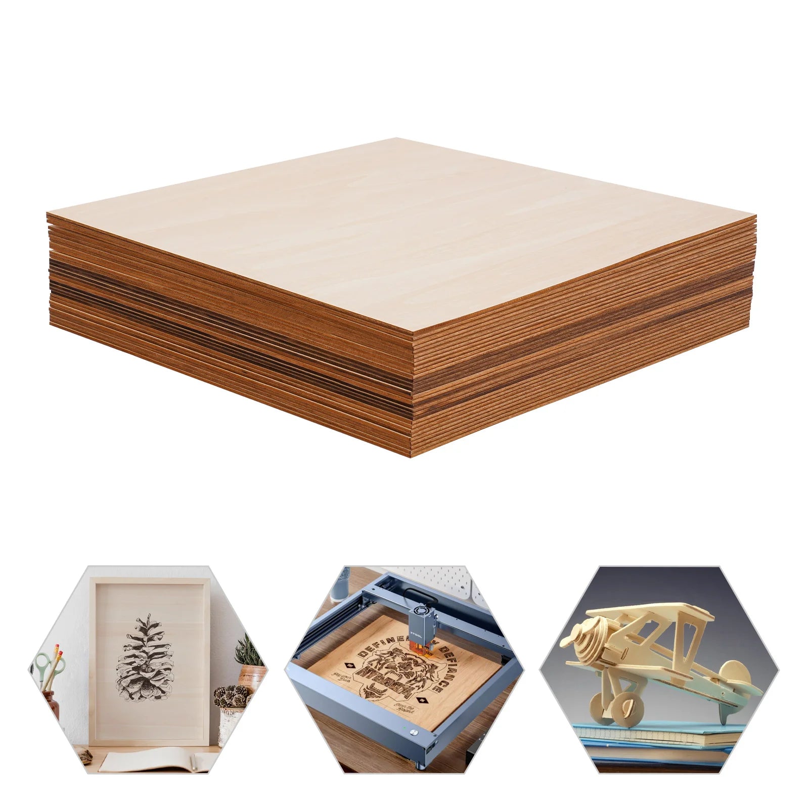 Rectangle Blank Wooden Sheets